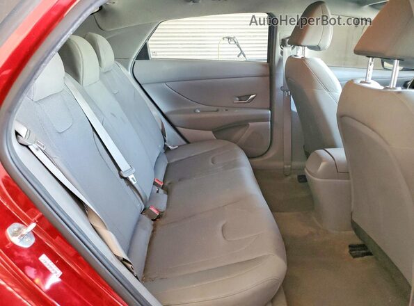 KMHLL4AG0MU142186 2021 HYUNDAI ELANTRA Red Հետևի նստատեղերի տեսք
