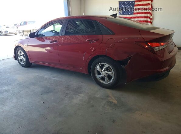 KMHLL4AG0MU142186 2021 HYUNDAI ELANTRA Red Հետևի ձախ