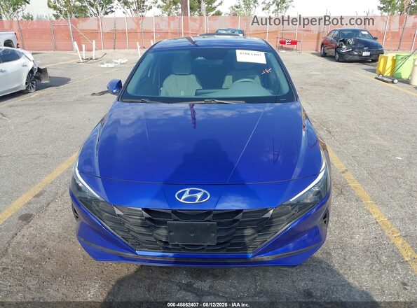 KMHLL4AG0PU446316 2023 HYUNDAI ELANTRA Синий Вид щитка приборов