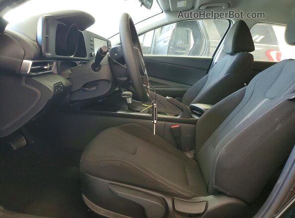 KMHLL4AG1PU542407 2023 HYUNDAI ELANTRA Black წინა სალონის ხედი