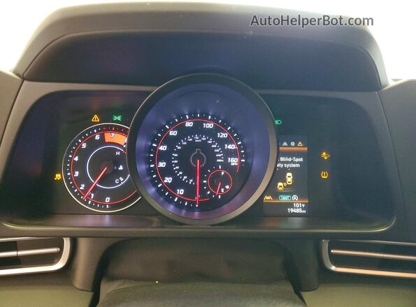 KMHLL4AG1PU542407 2023 HYUNDAI ELANTRA Black ხელსაწყოთა პანელის ხედი