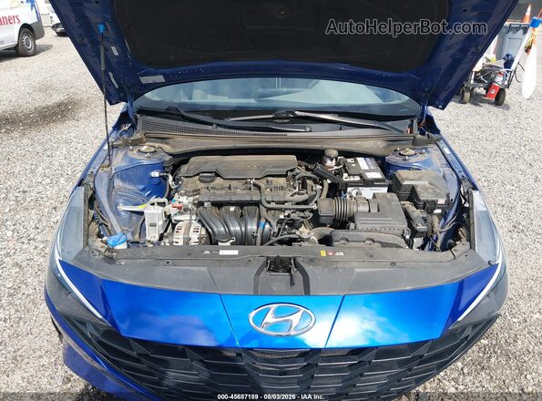KMHLL4AG2PU388290 2023 HYUNDAI ELANTRA Синий Вид сзади