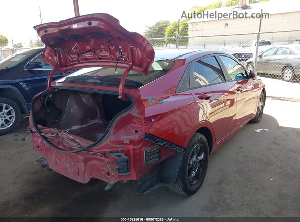 KMHLL4AG3MU198106 2021 HYUNDAI ELANTRA Red უკანა მარჯვენა