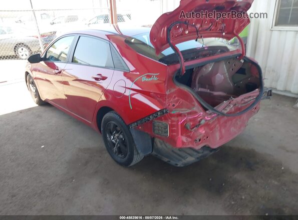 KMHLL4AG3MU198106 2021 HYUNDAI ELANTRA Red უკანა მარცხენა