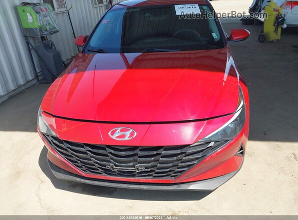 KMHLL4AG3MU198106 2021 HYUNDAI ELANTRA Red უკანა სალონის ხედი