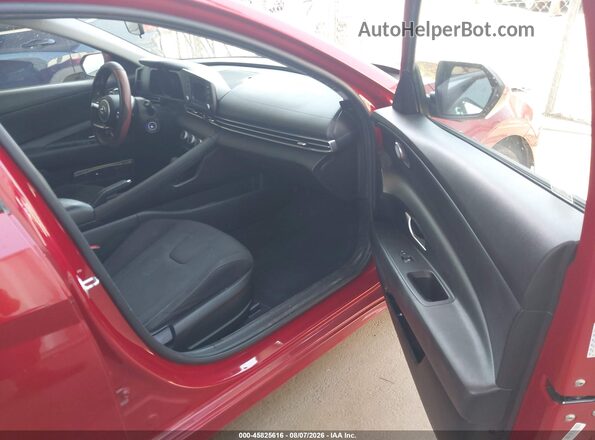 KMHLL4AG3MU198106 2021 HYUNDAI ELANTRA Red წინა სალონის ხედი