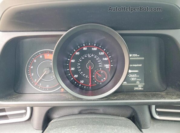 KMHLL4AG4PU384872 2023 HYUNDAI ELANTRA Серый Вид щитка приборов