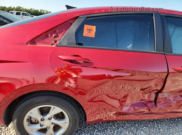 KMHLL4AG4PU571271 2023 HYUNDAI ELANTRA Red Вид задніх сидінь