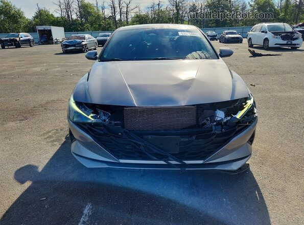 KMHLL4AG5MU148243 2021 HYUNDAI ELANTRA Silver Front view
