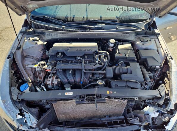KMHLL4AG5MU148243 2021 HYUNDAI ELANTRA Silver Rear interior view