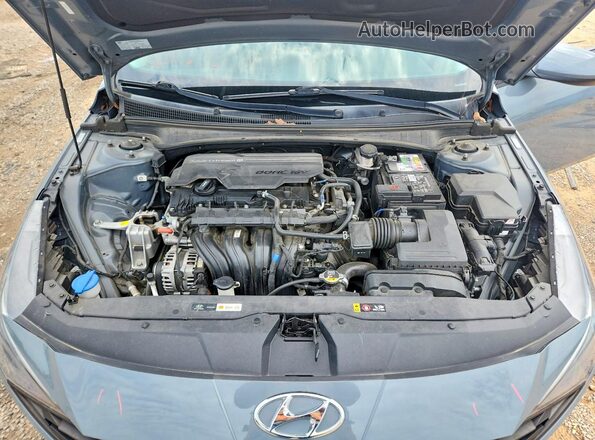 KMHLL4AG5NU255455 2022 HYUNDAI ELANTRA Gray Սալոնի հետևի տեսք
