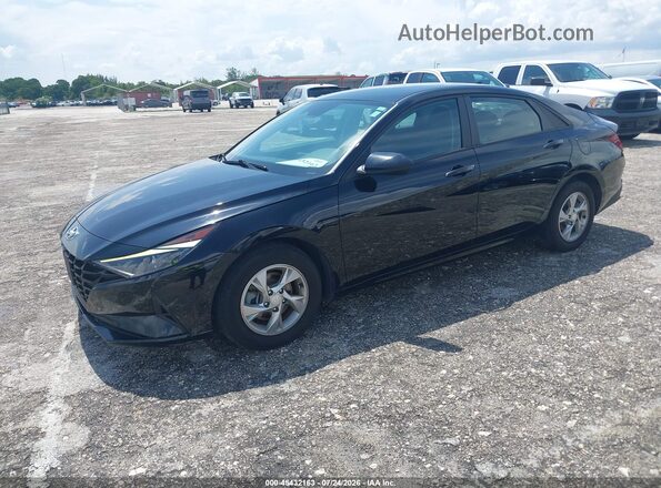 KMHLL4AG6PU531631 2023 HYUNDAI ELANTRA Black Առջևի ձախ երեք քառորդ տեսարան