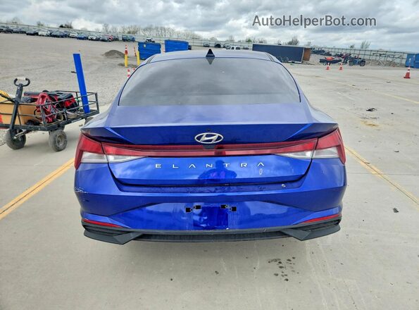 KMHLL4AG6PU544881 2023 HYUNDAI ELANTRA Blue Rear view