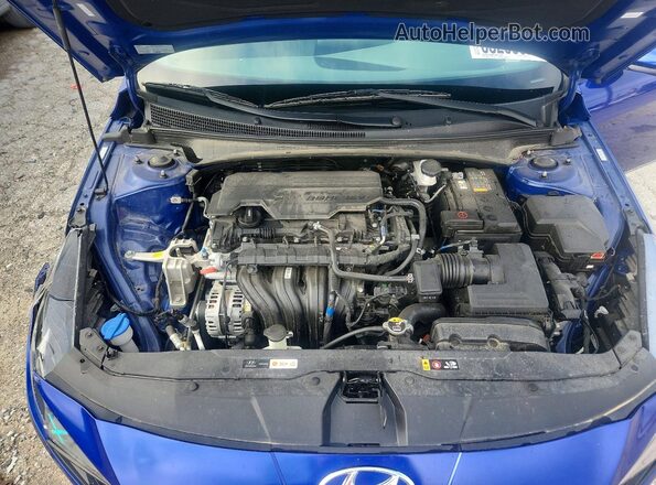 KMHLL4AG6PU571398 2023 HYUNDAI ELANTRA Blue Widok wnętrza z tyłu