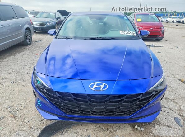 KMHLL4AG6PU571398 2023 HYUNDAI ELANTRA Blue Widok z przodu