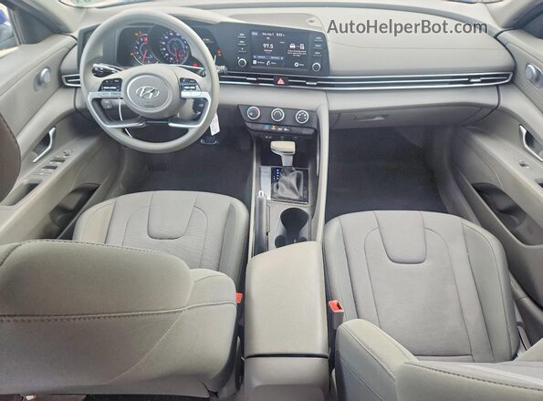 KMHLL4AG6PU571398 2023 HYUNDAI ELANTRA Blue Widok deski rozdzielczej