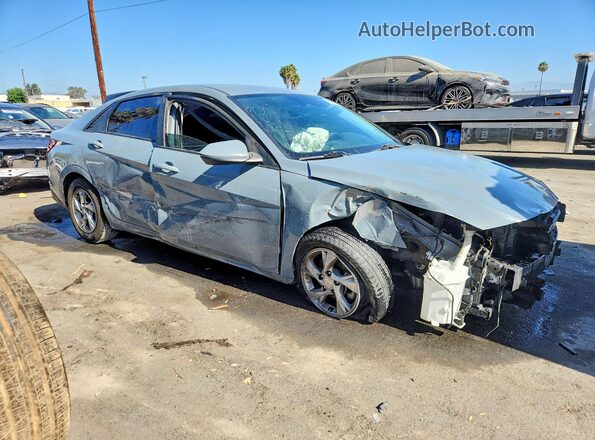 KMHLL4AG7MU071052 2021 HYUNDAI ELANTRA Gray Передня права чверть