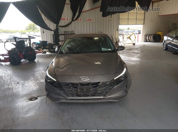 KMHLL4AG7PU547627 2023 HYUNDAI ELANTRA Gray Widok zestawu wskaźników