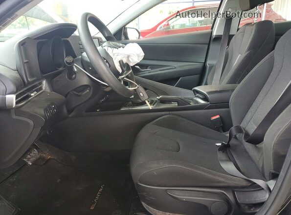 KMHLL4AG8MU177882 2021 HYUNDAI ELANTRA Black წინა სალონის ხედი