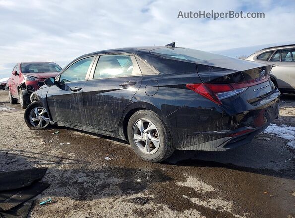 KMHLL4AG9MU072302 2021 HYUNDAI ELANTRA Black Հետևի ձախ