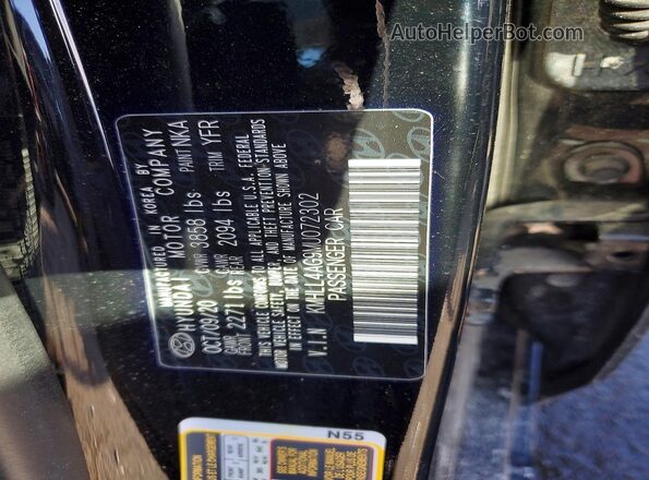 KMHLL4AG9MU072302 2021 HYUNDAI ELANTRA Black Շարժիչի բաժամունքի տեսք