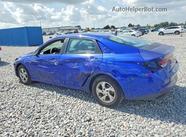 KMHLL4AG9MU120154 2021 HYUNDAI ELANTRA Blue უკანა მარცხენა