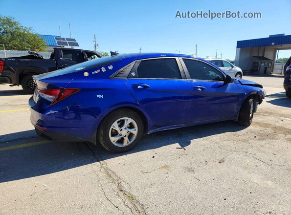KMHLL4AG9NU263719 2022 HYUNDAI ELANTRA Blue Rear right