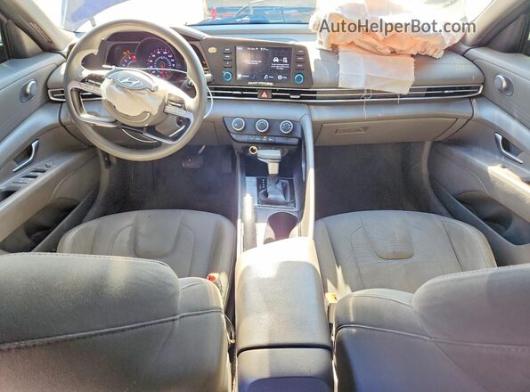 KMHLL4AG9NU263719 2022 HYUNDAI ELANTRA Blue Dashboard view