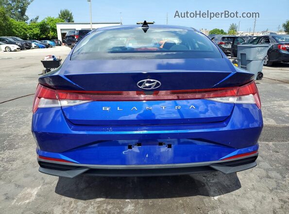 KMHLL4AG9PU443012 2023 HYUNDAI ELANTRA Blue Հետևի տեսք