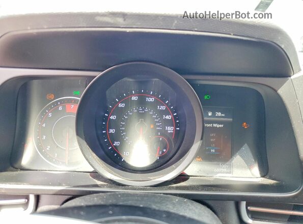 KMHLL4AG9PU443012 2023 HYUNDAI ELANTRA Blue Սարքավորումների վահանակի տեսք