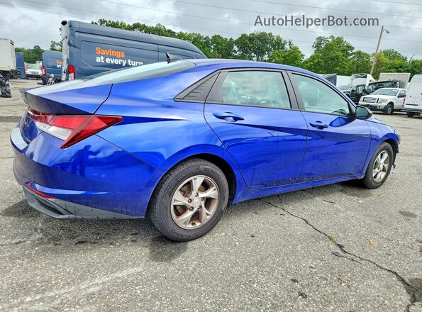 KMHLL4AGXMU153146 2021 HYUNDAI ELANTRA Blue უკანა მარჯვენა