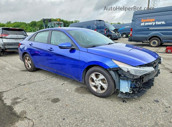KMHLL4AGXMU153146 2021 HYUNDAI ELANTRA Blue წინა მარჯვენა