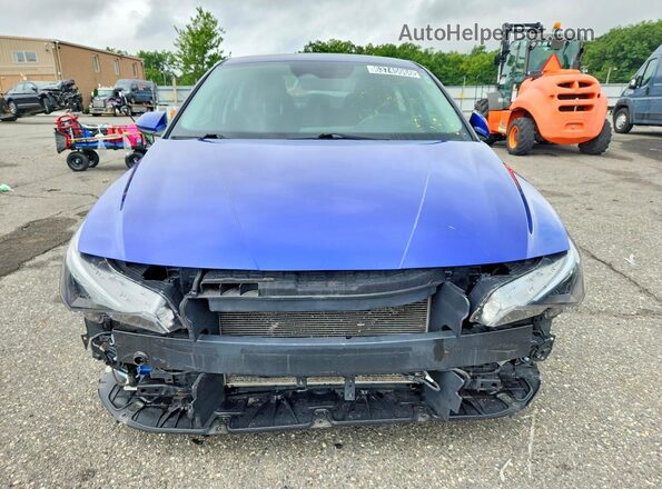 KMHLL4AGXMU153146 2021 HYUNDAI ELANTRA Blue წინა ხედი