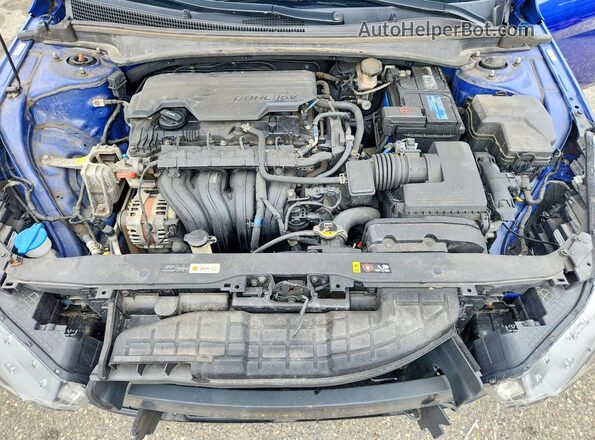 KMHLL4AGXMU153146 2021 HYUNDAI ELANTRA Blue უკანა სალონის ხედი