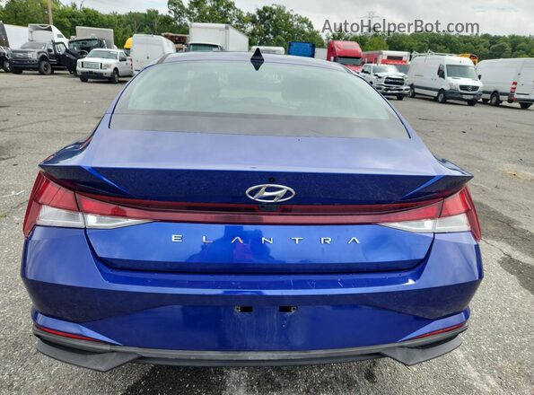 KMHLL4AGXMU153146 2021 HYUNDAI ELANTRA Blue 