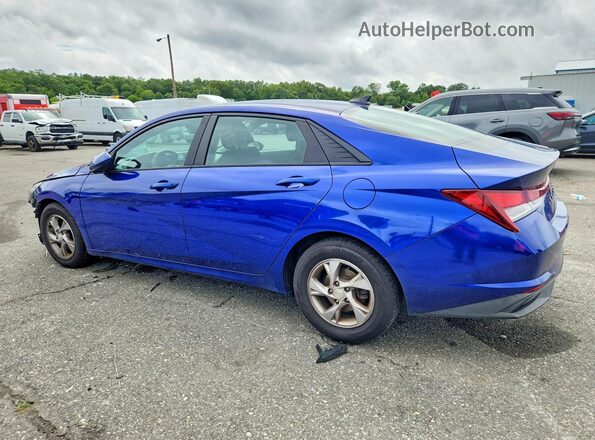 KMHLL4AGXMU153146 2021 HYUNDAI ELANTRA Blue უკანა მარცხენა