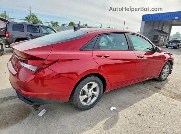 KMHLL4AGXMU177107 2021 HYUNDAI ELANTRA Red Trasero derecho