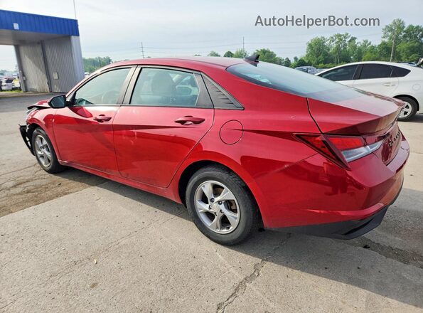 KMHLL4AGXMU177107 2021 HYUNDAI ELANTRA Red Trasero izquierdo