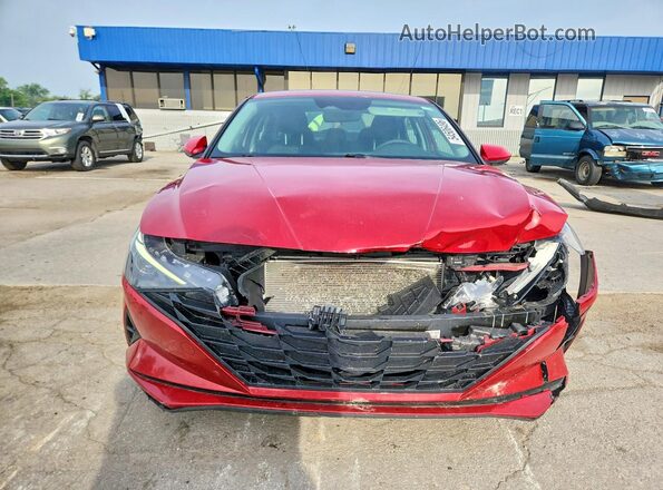 KMHLL4AGXMU177107 2021 HYUNDAI ELANTRA Red Vista frontal