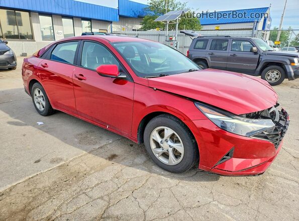 KMHLL4AGXMU177107 2021 HYUNDAI ELANTRA Red Delantero derecho