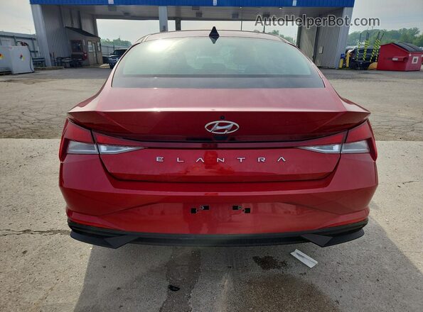 KMHLL4AGXMU177107 2021 HYUNDAI ELANTRA Red Vista trasera