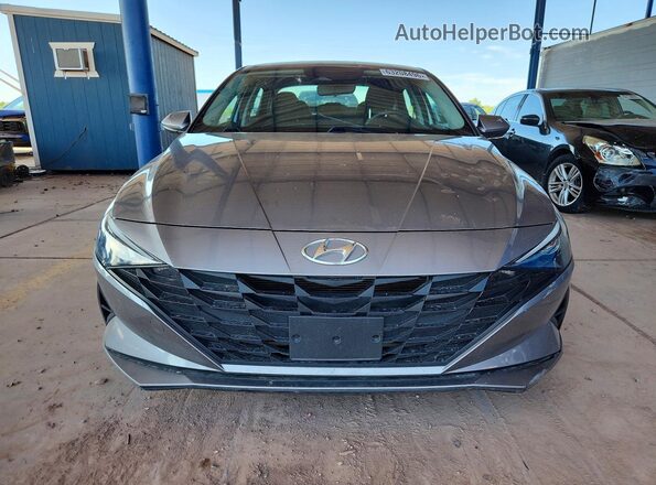 KMHLL4AGXPU442144 2023 HYUNDAI ELANTRA Gray Դիմացի տեսք