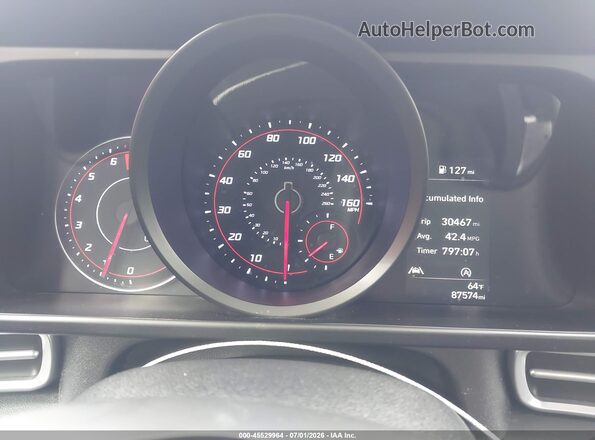 KMHLL4AGXPU556872 2023 HYUNDAI ELANTRA Gray Հետևի նստատեղերի տեսք