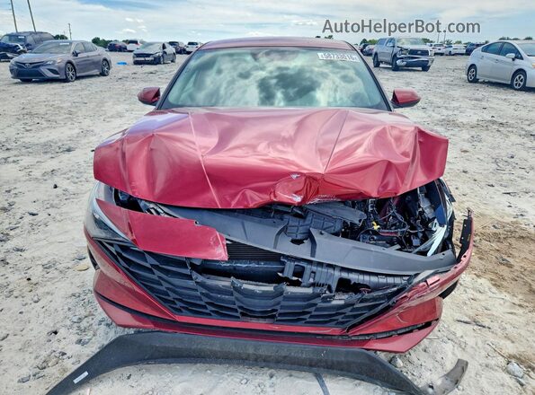 KMHLL4AGXPU596904 2023 HYUNDAI ELANTRA Красный Вид спереди