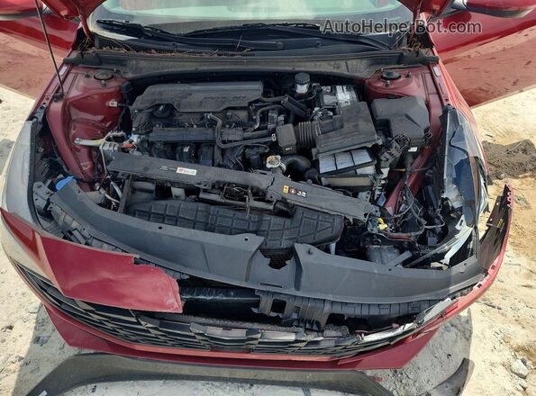 KMHLL4AGXPU596904 2023 HYUNDAI ELANTRA Красный Вид задней части салона