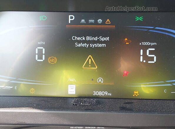KMHLL4DG0SU856893 2025 HYUNDAI ELANTRA Black Instrument cluster view
