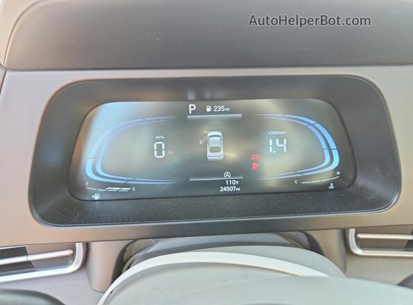 KMHLL4DG1RU810869 2024 HYUNDAI ELANTRA Gray Instrument cluster view