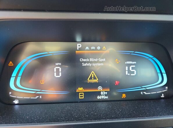 KMHLL4DG1TU110339 2026 HYUNDAI ELANTRA Black Вид щитка приладів