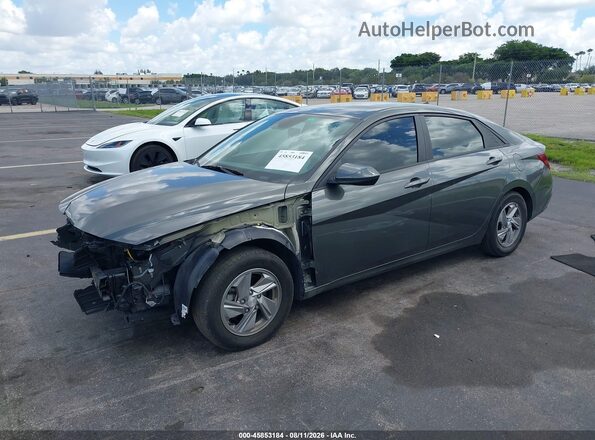 KMHLL4DG2RU774030 2024 HYUNDAI ELANTRA Gray Առջևի ձախ երեք քառորդ տեսարան
