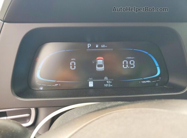 KMHLL4DG2SU061490 2025 HYUNDAI ELANTRA Blue Սարքավորումների վահանակի տեսք